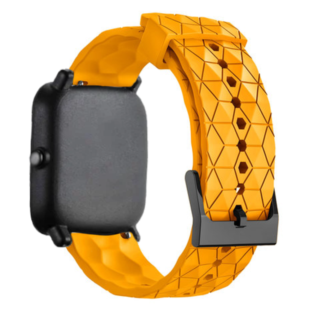 Strap-it® Strap-it Amazfit GTS 2 silicone hexa band (oranje)