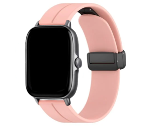 Strap-it® Amazfit GTS 3 D-buckle siliconen bandje (roze)