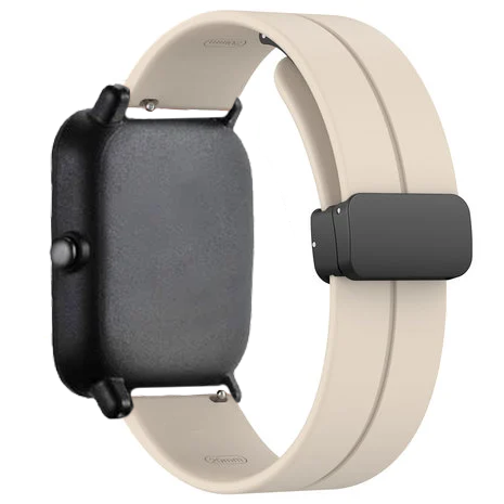 Strap-it® Strap-it Amazfit GTS 3 D-buckle siliconen bandje (sterrenlicht)