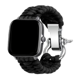Strap-it® Xiaomi Amazfit Bip nylon rope bandje (zwart)