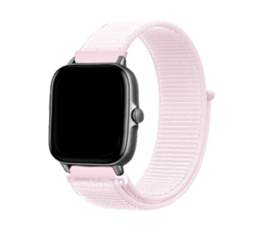 Strap-it® Xiaomi Amazfit GTS nylon bandje (lichtroze) Strap-it® Xiaomi Amazfit GTS nylon bandje (lichtroze)