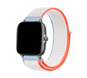 Strap-it® Xiaomi Amazfit GTS nylon bandje (milk white)