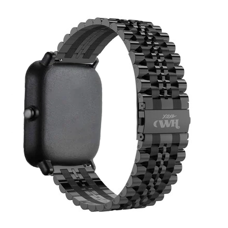 xoxo Wildhearts xoxo Wildhearts Amazfit GTS 3 stalen band (zwart) xoxo Wildhearts xoxo Wildhearts Amazfit GTS 3 stalen band (zwart)
