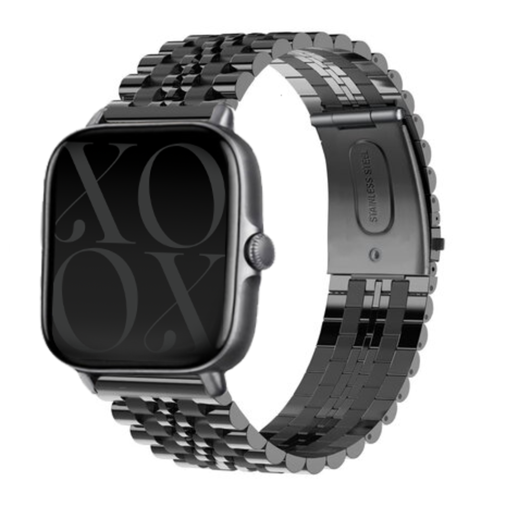 xoxo Wildhearts xoxo Wildhearts Amazfit GTS 3 stalen band (zwart) xoxo Wildhearts xoxo Wildhearts Amazfit GTS 3 stalen band (zwart)