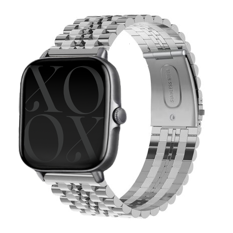 xoxo Wildhearts xoxo Wildhearts Amazfit GTS 3 stalen bandje (zilver)