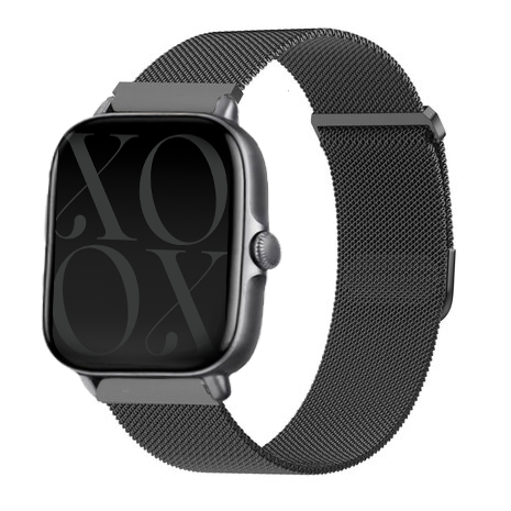 xoxo Wildhearts xoxo Wildhearts Xiaomi Amazfit GTS Milanese band (zwart)