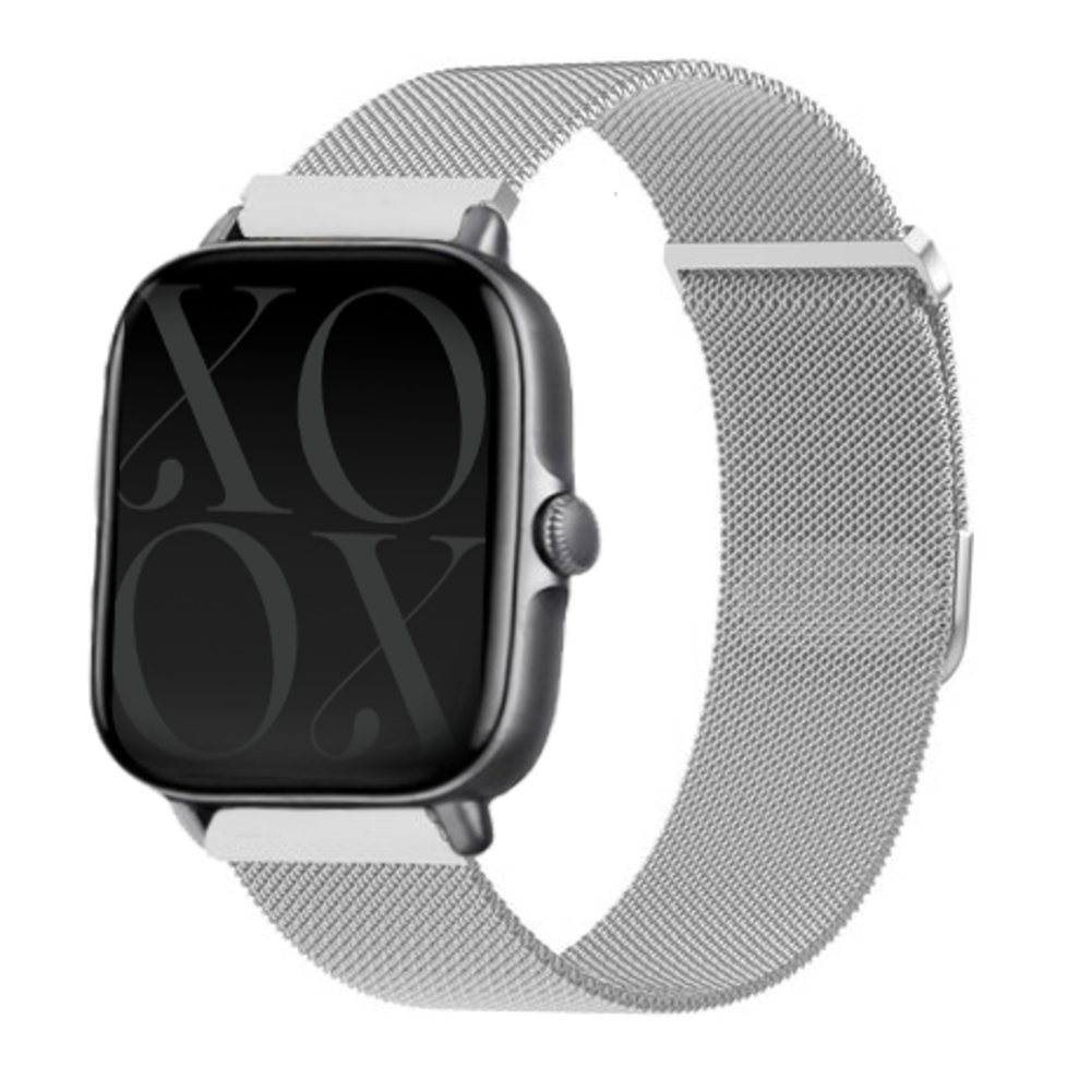 xoxo Wildhearts xoxo Wildhearts Xiaomi Amazfit GTS Milanese band (zilver)