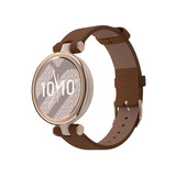 Strap-it® Garmin Lily leren bandje (bruin)