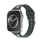 Strap-it® Strap-it Apple Watch slim silicone band (groen)