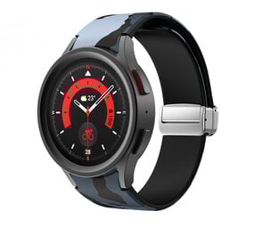 Strap-it® Grey Camo Samsung Galaxy Watch 5 Pro magnetisch bandje