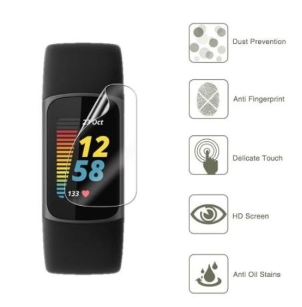 Strap-it® Strap-it Fitbit Charge 6 screenprotector (plastic folie)