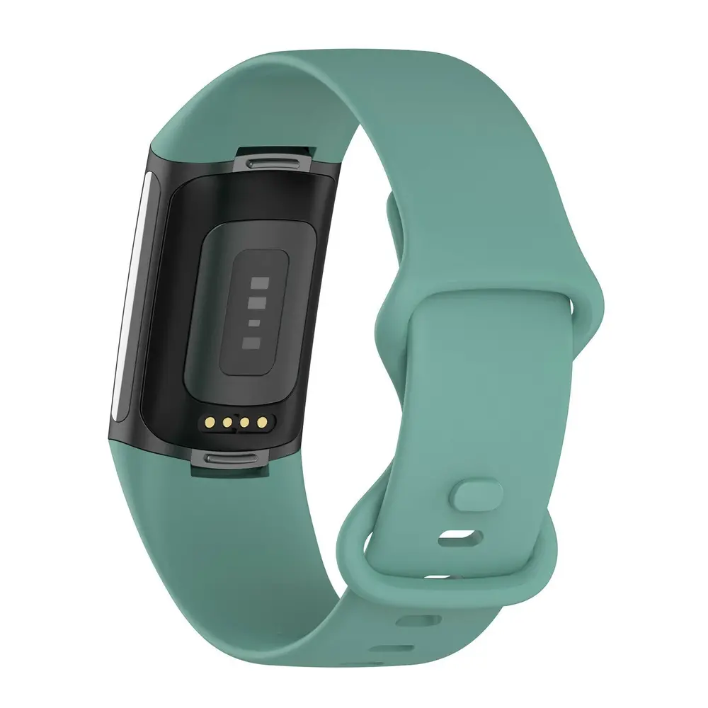 Strap-it® Strap-it Fitbit Charge 6 siliconen bandje (dennengroen)