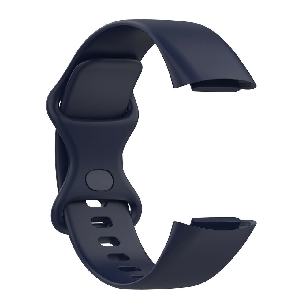Strap-it® Strap-it Fitbit Charge 6 siliconen bandje (donkerblauw)