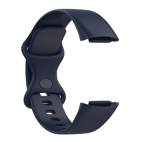 Strap-it® Strap-it Fitbit Charge 6 siliconen bandje (donkerblauw)