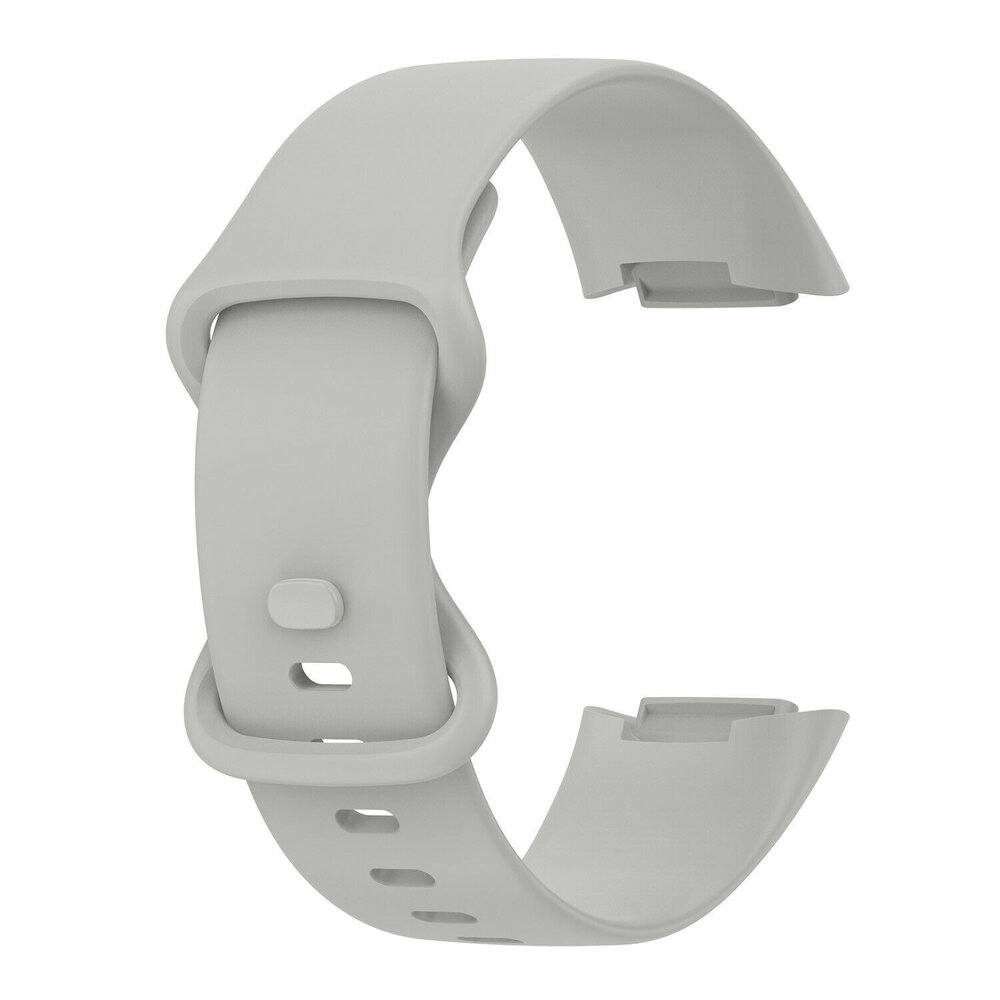 Strap-it® Strap-it Fitbit Charge 6 siliconen bandje (grijs)