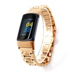 Strap-it® Strap-it Fitbit Charge 6 metalen schakel band (rosé goud)