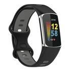 Strap-it® Strap-it Fitbit Charge 6 sport band (zwart/grijs)