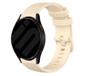 Strap-it® Garmin Vivoactive 5 luxe siliconen bandje (beige)