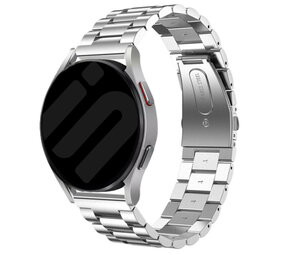 Strap-it® Garmin Vivoactive 5 stalen band  (zilver)