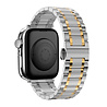 Bandz Bandz Apple Watch stalen schakel band Deluxe (zilver/goud) Bandz Bandz Apple Watch stalen schakel band Deluxe (zilver/goud)