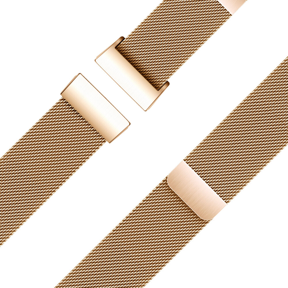 Bandz Bandz Fitbit Charge 3 Milanese loop band (roségoud) Bandz Bandz Fitbit Charge 3 Milanese loop band (roségoud)