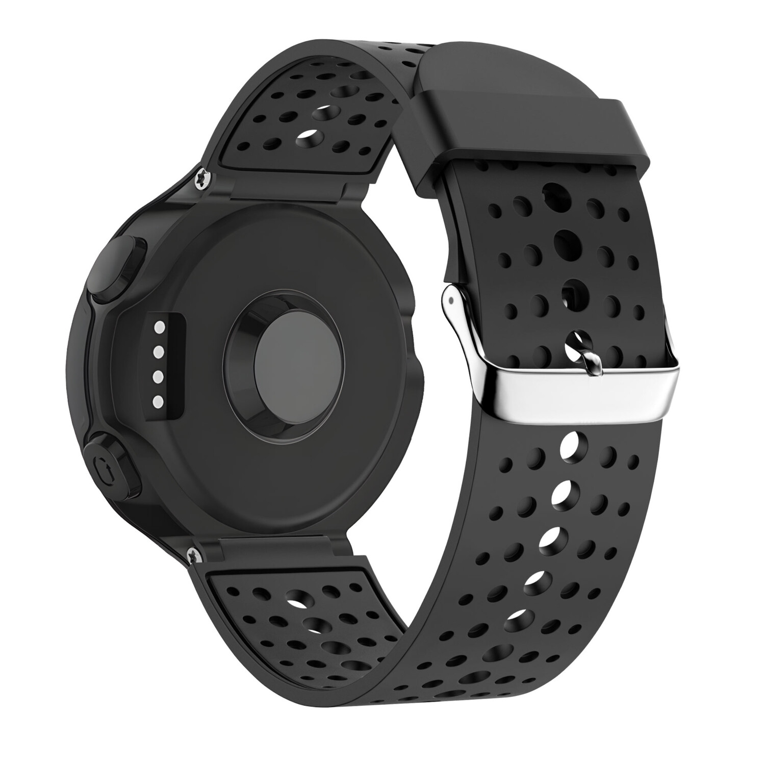 Bandz Bandz Garmin Forerunner 735xt siliconen band Classic zwart