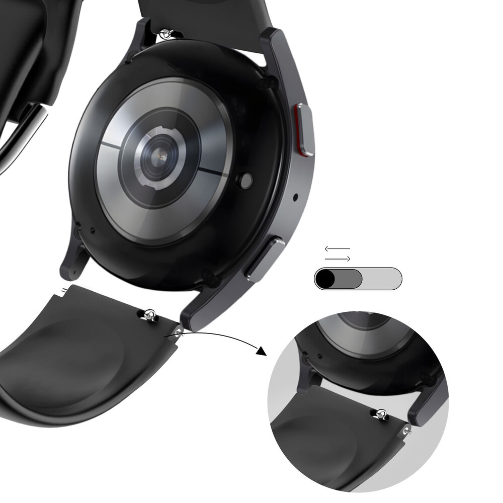 Bandz Bandz ID205L siliconen band 'Classic' (zwart)