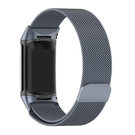 Strap-it® Strap-it Fitbit Charge 6 Milanese band (space grey) Strap-it® Strap-it Fitbit Charge 6 Milanese band (space grey)