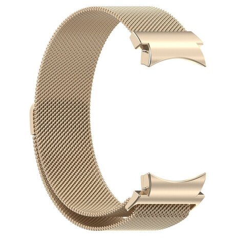 Strap-it® Strap-it Samsung Galaxy Watch 6 44mm 'One push' Milanese band (champagne) Strap-it® Strap-it Samsung Galaxy Watch 6 44mm 'One push' Milanese band (champagne)