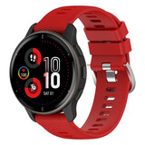 Strap-it® Garmin Venu 2 Plus siliconen bandje (rood)