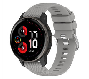 Strap-it® Garmin Venu 2 Plus siliconen bandje (lichtgrijs)