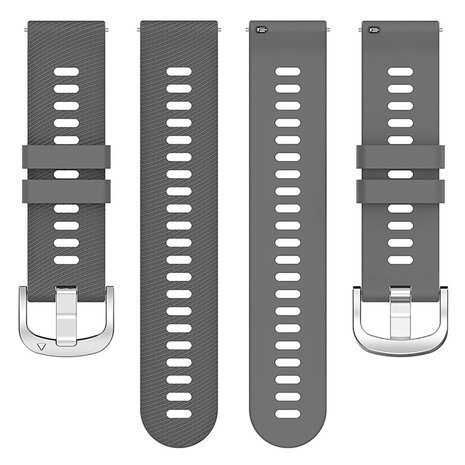 Strap-it® Strap-it Garmin Venu 2 Plus siliconen bandje (donkergrijs)