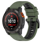 Strap-it® Garmin Forerunner 745 sport gesp band (olijfgroen/zwart)