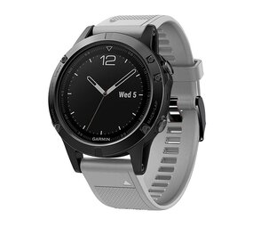 Strap-it® Garmin Forerunner 945 siliconen bandje (grijs)