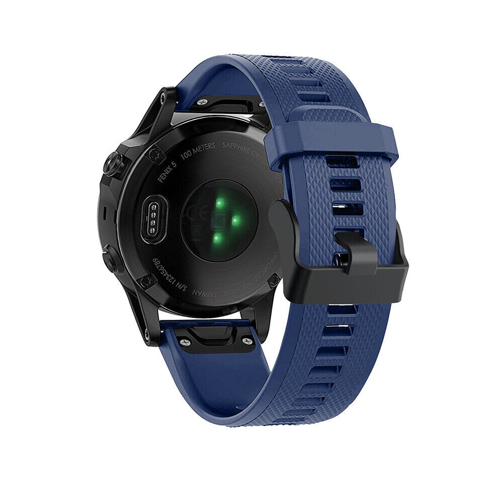 Strap-it® Strap-it Garmin Forerunner 955 siliconen bandje (donkerblauw)