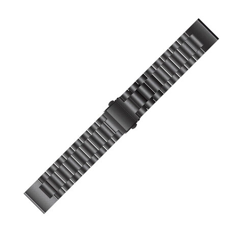 Strap-it® Strap-it Garmin Forerunner 955 stalen band (zwart)