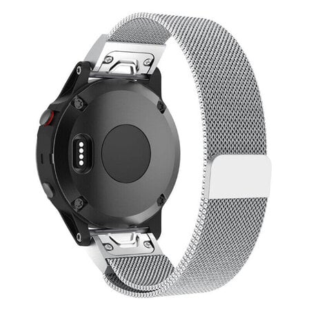 Strap-it® Strap-it Garmin Fenix 3 Milanese band (zilver)