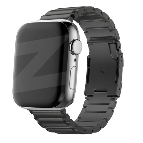 Bandz Bandz Apple Watch titanium schakel band (zwart)
