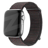 Bandz Bandz Apple Watch Nylon loop band (zwart mix)