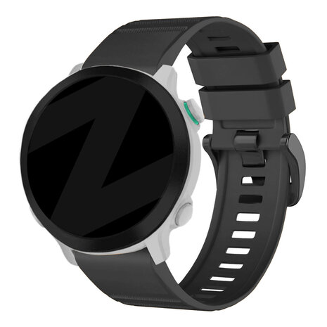 Bandz Bandz Garmin Fenix 5/6 siliconen band met gesp (zwart)