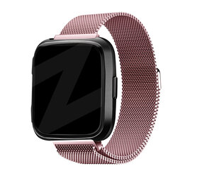 Bandz Bandz Fitbit Versa Milanese loop band (roze) Bandz Bandz Fitbit Versa Milanese loop band (roze)