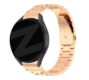 Bandz Bandz Samsung Galaxy Watch 4 40mm stalen band 'Classic' (roségoud) Bandz Bandz Samsung Galaxy Watch 4 40mm stalen band 'Classic' (roségoud)