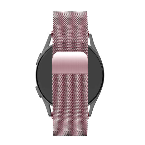 Bandz Bandz Samsung Galaxy Watch 42mm Milanese loop band (roze)
