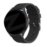 Bandz Bandz Samsung Galaxy Watch 42mm siliconen band 'Deluxe' (zwart)