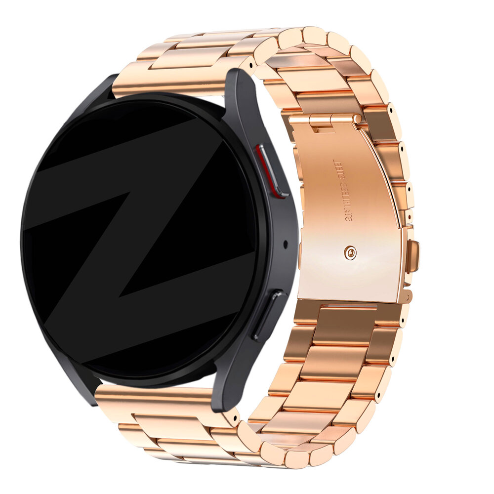 Bandz Bandz Samsung Galaxy Watch 42mm stalen band 'Classic' (roségoud)