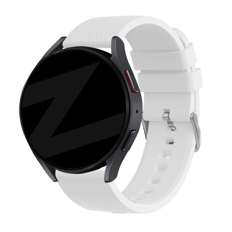Bandz Bandz Amazfit GTS 3 siliconen band 'Deluxe' (wit)