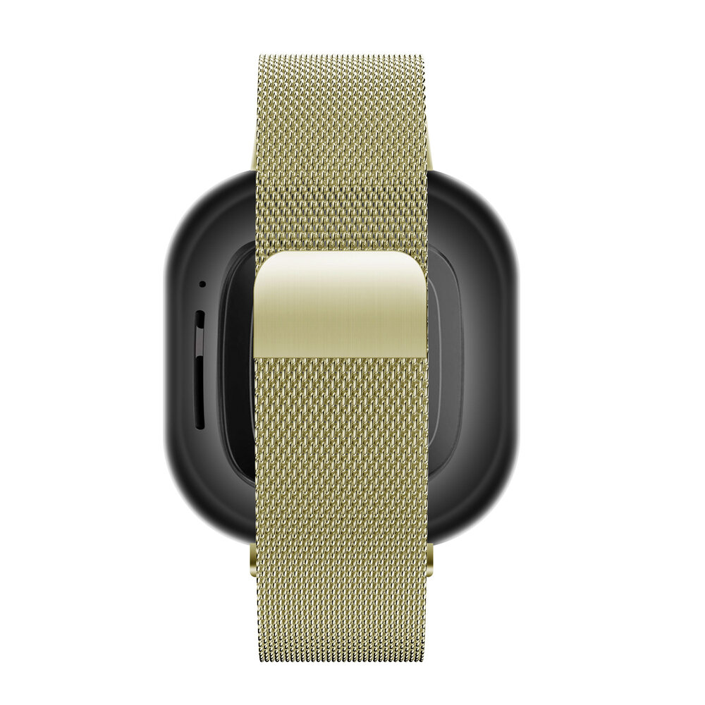 Bandz Bandz Fitbit Sense Milanese loop band (retro goud) Bandz Bandz Fitbit Sense Milanese loop band (retro goud)