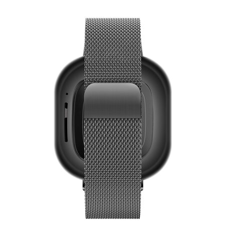 Bandz Bandz Fitbit Sense Milanese loop band (zwart)