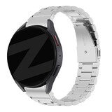 Bandz Bandz Samsung Galaxy Watch 4 Classic 42mm stalen band 'Classic' (zilver) Bandz Bandz Samsung Galaxy Watch 4 Classic 42mm stalen band 'Classic' (zilver)