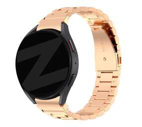 Bandz Bandz Samsung Galaxy Watch 5 - 40mm stalen band 'Classic' (roségoud) Bandz Bandz Samsung Galaxy Watch 5 - 40mm stalen band 'Classic' (roségoud)
